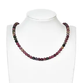 Rang de colliers boules, Tourmaline (polychrome), 05,5 - 06,5mm | Marco Schreier