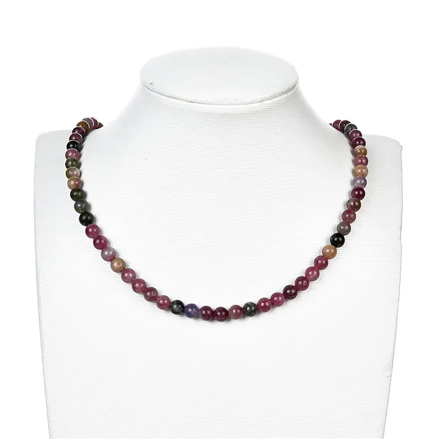 Rang de colliers boules, Tourmaline (polychrome), 05,5 - 06,5mm | Marco Schreier