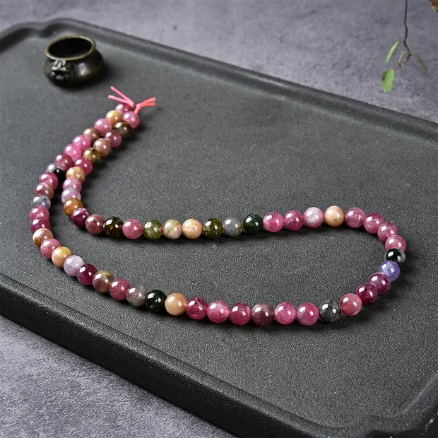 Strang Kugeln, Turmalin (bunt), 05,5 - 06,5mm | Edelsteine, Heilsteine & Schmuck