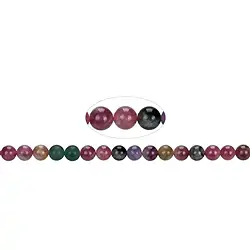 141560100521 String Beads, Tourmaline (multicolour), 05,5 - 06,5mm | Marco Schreier
