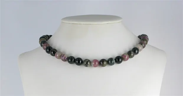 String Beads, Tourmaline (multicolour), 10mm | wholesaler gems & healing stones