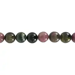 141560100920 String Beads, Tourmaline (multicolour), 10mm | wholesaler gems & healing stones