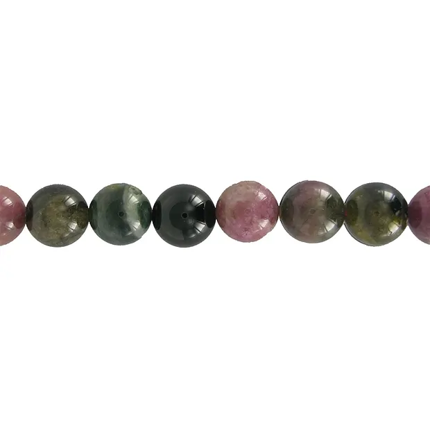 Strang Kugeln, Turmalin (bunt), 10mm | Schreier Edelsteine, Heilsteine & Schmuck