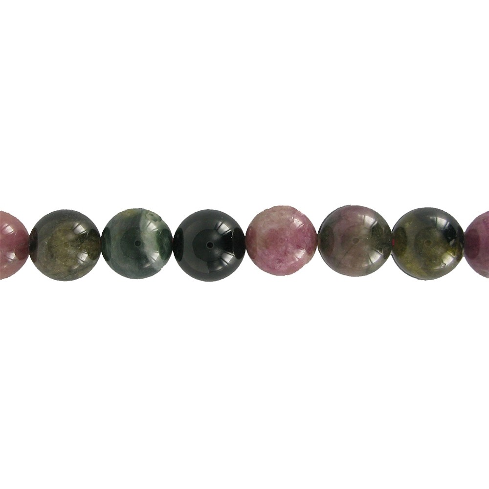 Rang de colliers boules, Tourmaline (polychrome), 11-12mm | Marco Schreier