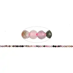 141560104821 Rang de colliers boules, Tourmaline (polychrome) A, à facettes, 03mm (39cm) | Marco Schreier