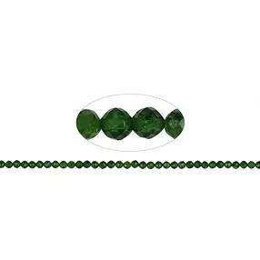 String Beads, Tourmaline (green), faceted, 03mm (39cm) | Marco Schreier