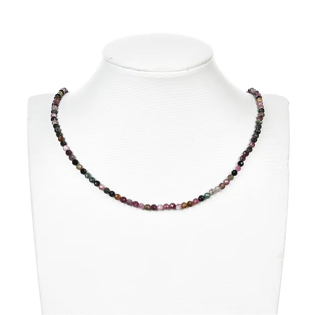 String Beads, Tourmaline (multicolour), faceted, 04,5mm | Marco Schreier