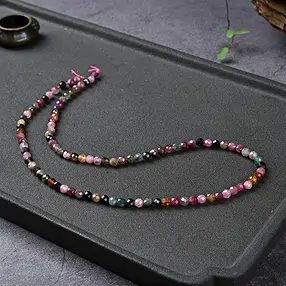 Strang Kugeln, Turmalin (bunt), facettiert, 04,5mm | Marco Schreier