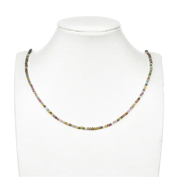String Beads, Tourmaline (multicolour) A, faceted, 02mm | Marco Schreier