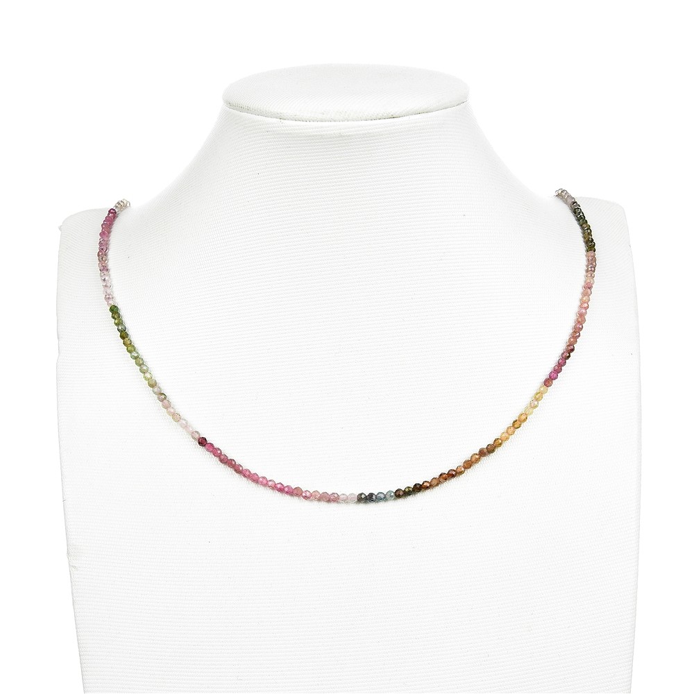String Beads, Tourmaline (multicolour), faceted, 02.5mm | Marco Schreier