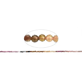 Rang de colliers boules, Tourmaline (polychrome), facettes, 02,5mm | Marco Schreier