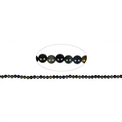 141560112927 Filo di perline, tormalina (verde oliva, blu), 04,5 mm (39 cm) | Marco Schreier