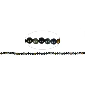 String Beads, Tourmaline (olive green, blue), 04,5mm (39cm) | Marco Schreier