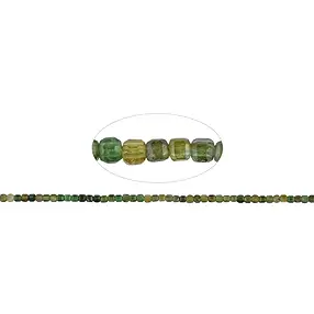 Rang de collier, Tourmaline (verte-olive), 02mm, facetté (39cm) | Marco Schreier