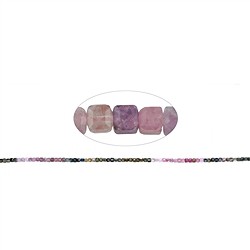 141560210120 Cubo a filo, Tormalina (colorata), sfaccettato, 03 mm (39 cm) | Marco Schreier