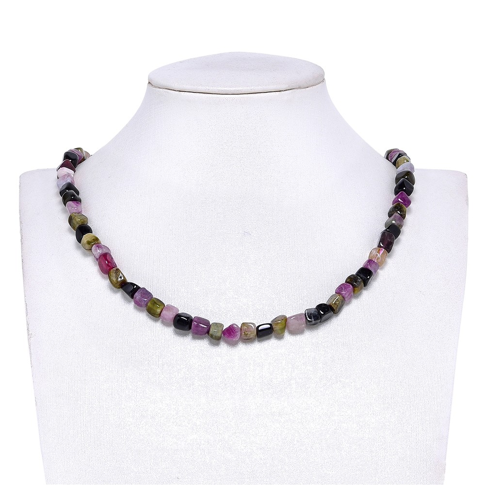 Strang Würfel, Turmalin (bunt), 06 x 07mm (39cm) | Marco Schreier