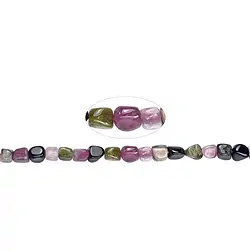141560210720 Rang de colliers, Tourmaline (polychrome), 06 x 07mm (39cm) | Marco Schreier