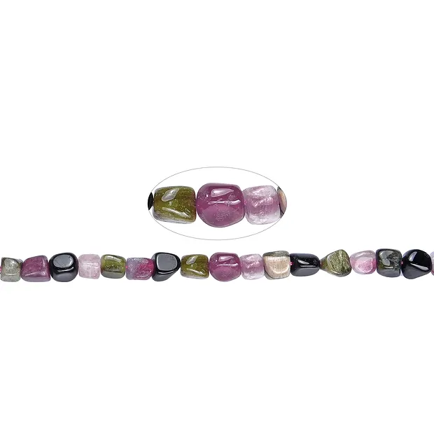 Rang de colliers, Tourmaline (polychrome), 06 x 07mm (39cm) | Marco Schreier