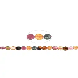 141560304420 Rangs de colliers, Tourmaline (polychrome), 07 x 05mm | Marco Schreier