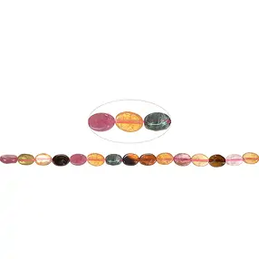Rangs de colliers, Tourmaline (polychrome), 07 x 05mm | Marco Schreier