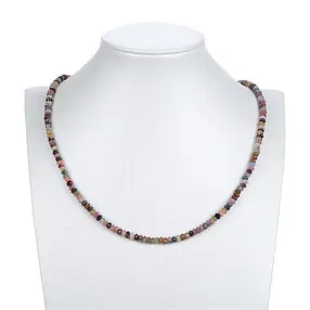 Rang de colliers, Tourmaline (polychrome), facettes, 03 x 05mm | Marco Schreier
