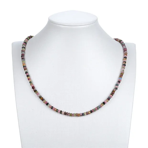 Button strand, Tourmaline (multicolour), faceted, 03 x 05mm | Marco Schreier