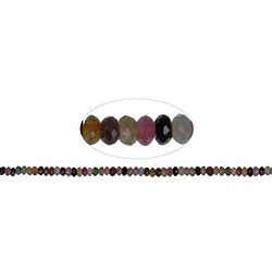 141560304520 Rang de colliers, Tourmaline (polychrome), facettes, 03 x 05mm | Marco Schreier