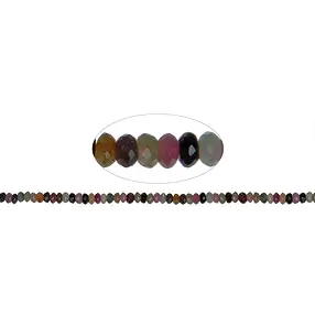 Rang de colliers, Tourmaline (polychrome), facettes, 03 x 05mm | Marco Schreier