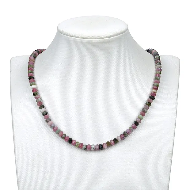 Strang Button, Turmalin (bunt), facettiert, 04 x 06mm | Marco Schreier