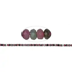 141560316720 Strang Button, Turmalin (bunt), facettiert, 04 x 06mm | Marco Schreier
