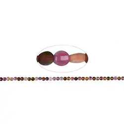 141560327822 Rang de colliers, Tourmaline (polychrome), à facettes, 03,0-03,5mm (38cm) | Marco Schreier