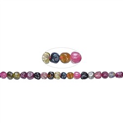 141560513520 Tiras de pepitas/potatoe, Turmalina (coloreada), 05 x 06mm (39cm) | Marco Schreier