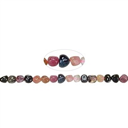 141560604720 Rang de colliers Nuggets, Tourmaline (polychrome), 05 - 06mm | Marco Schreier