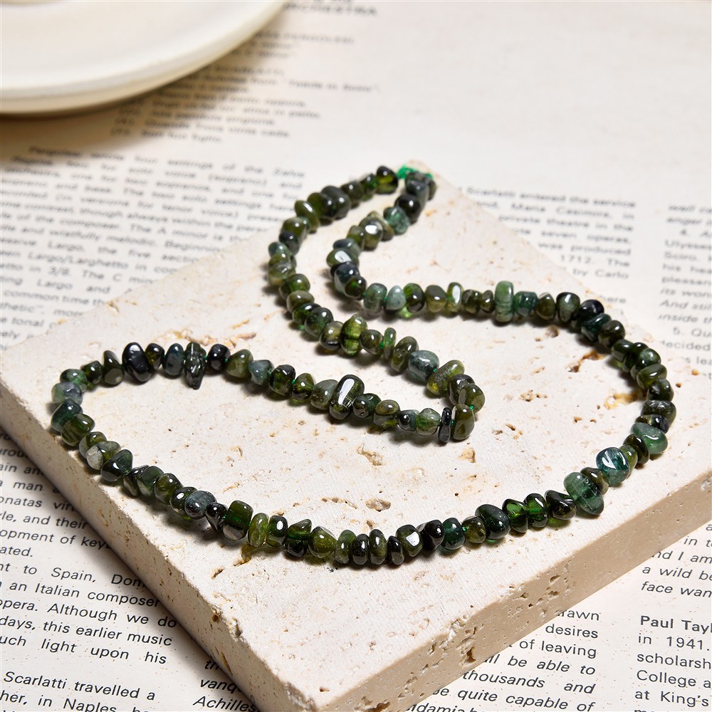 Filo di pepite, Tormalina (verde), 03-04 x 05-07mm | Marco Schreier