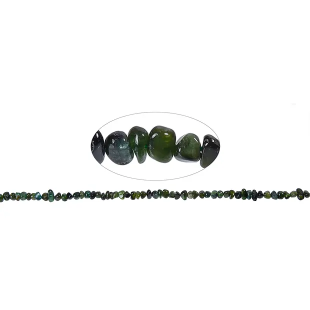 Strand of nuggets, Tourmaline (green), 03-04 x 05-07mm | Marco Schreier