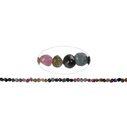 141560609020 Strand of nuggets, Tourmaline (multicolour), 04 - 05mm | Marco Schreier