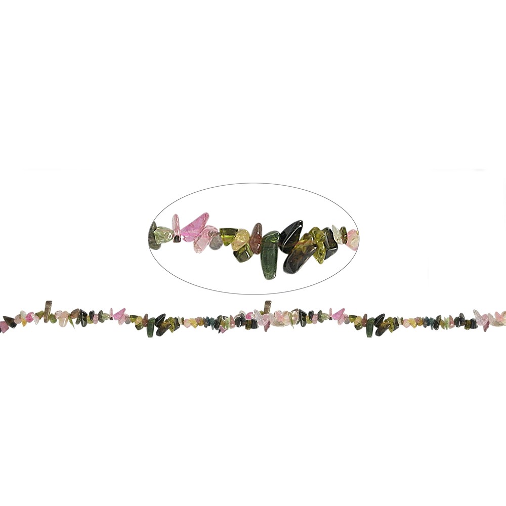 Filo di scaglie, Tormalina (colorata), 05 x 08 mm (88 cm) | Marco Schreier