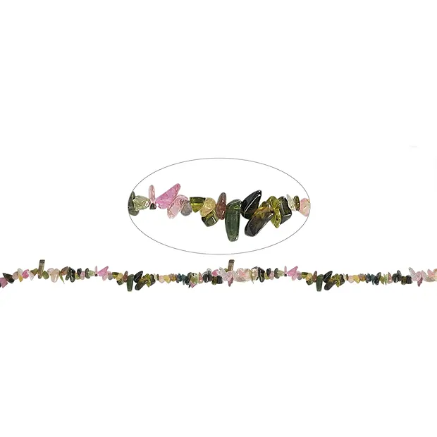 Strang Chips, Turmalin (bunt), 05 x 08mm (88cm) | Marco Schreier