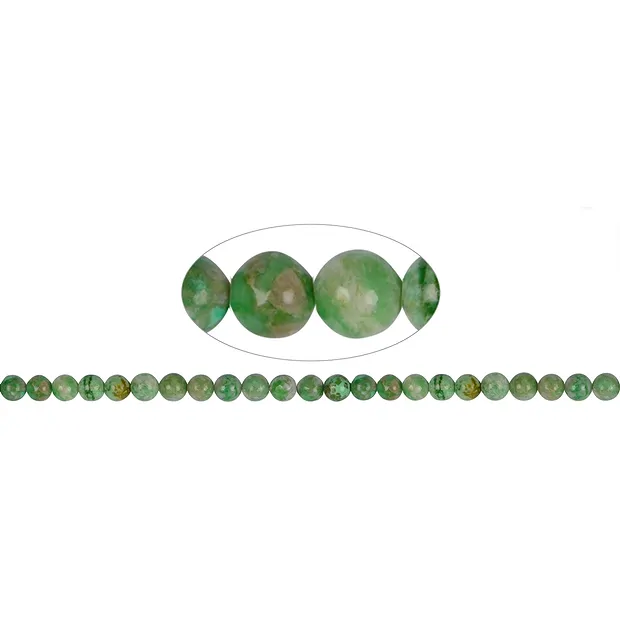 Strang Kugeln, Variscit (stab.), 08mm | Edelsteine, Heilsteine & Schmuck-Handel