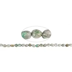 141600602320 Rang de colliers Nuggets, Variscite en matrice, 10 x 08mm | Marco Schreier