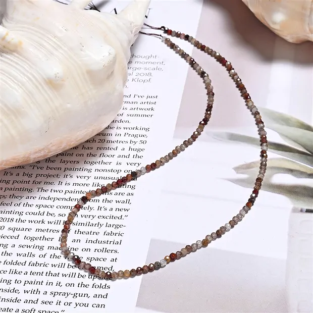 String Beads, Zircon (natural), 03mm, faceted | wholesaler gems & healing stones