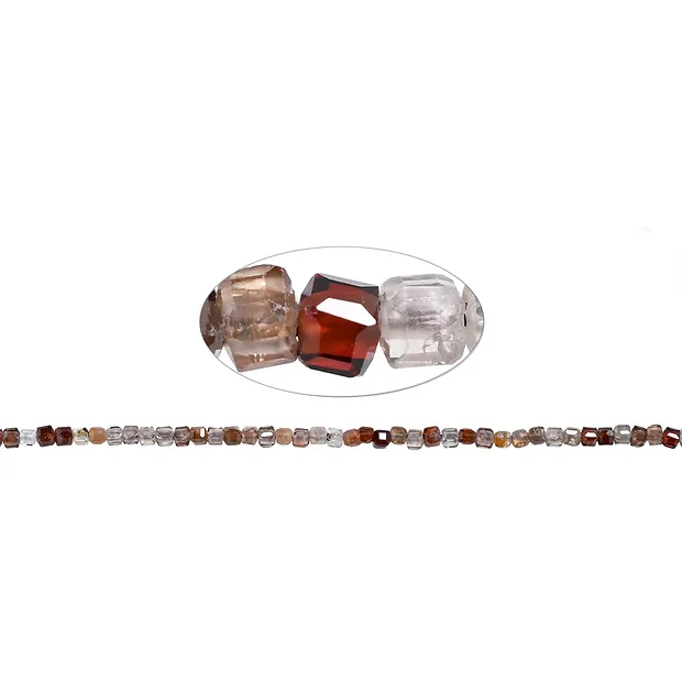 Strand cube, Zircon (natural), 02mm, faceted (39cm) | Marco Schreier