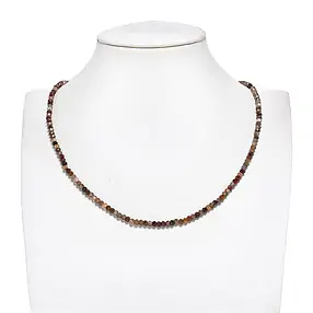 Button strand, Zircon (natural), 03 x 04mm (39cm) | Marco Schreier