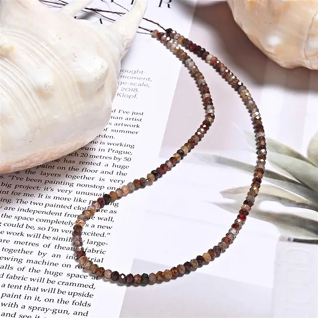 Button strand, Zircon (natural), 03 x 04mm (39cm) | Marco Schreier