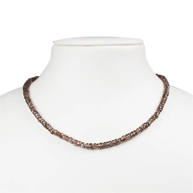 Button strand, Zircon (natural), faceted, 02 x 03mm | Marco Schreier