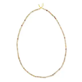 Button strand, Zircon (natural, gold-brown), faceted, 02 x 03mm | Marco Schreier