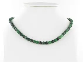 Strang Kugeln, Zoisit mit Rubin, 06mm | Edelsteine, Heilsteine & Schmuck-Handel