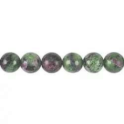 141630101020 String Beads, Zoisite with Ruby, 12mm | wholesale gems, healing stones & jewelry