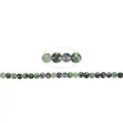 141630327020 Strang Coin, Zoisit mit Rubin, 04 x 02mm, facettiert (39cm) | Marco Schreier