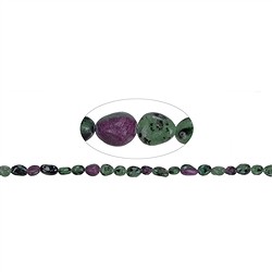 141630602520 Rang de colliers Nuggets, Zoïsite avec du rubis, 06-08mm | Marco Schreier